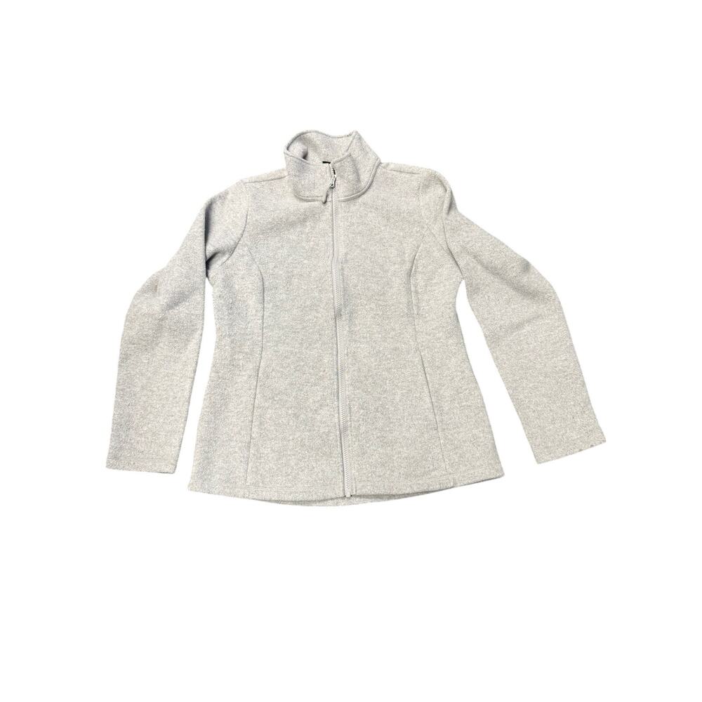 32 Degrees Heat Women's Light Gray Full Zip Fleece Jacket Size Small